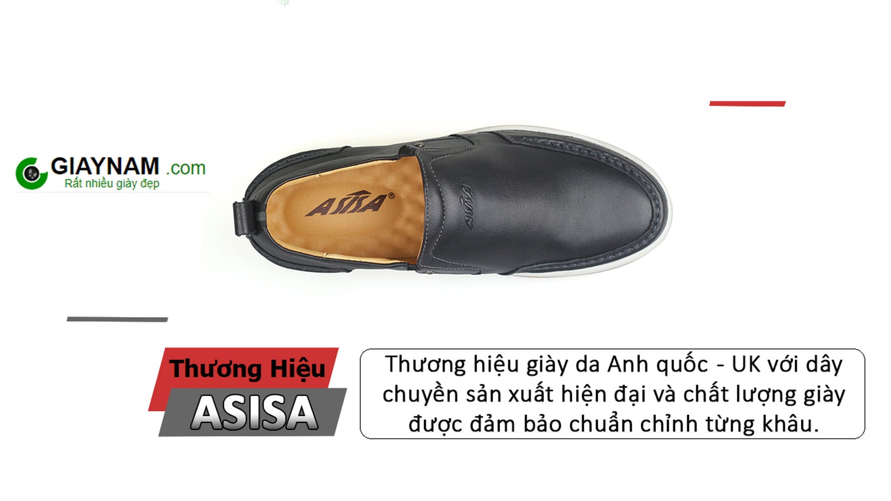 Giày da nam nhập khẩu thương hiệu ASISA